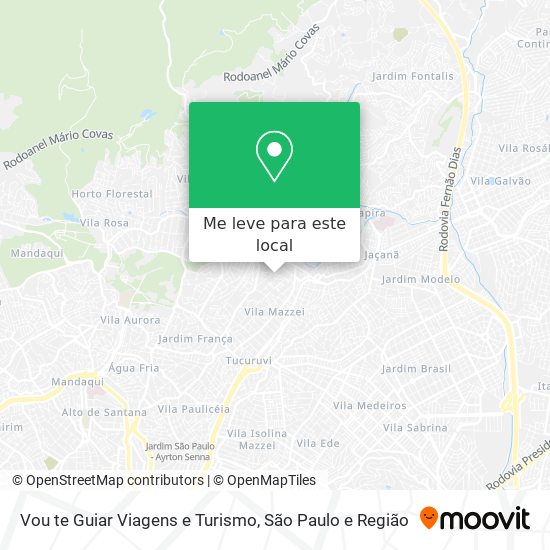 Vou te Guiar Viagens e Turismo mapa