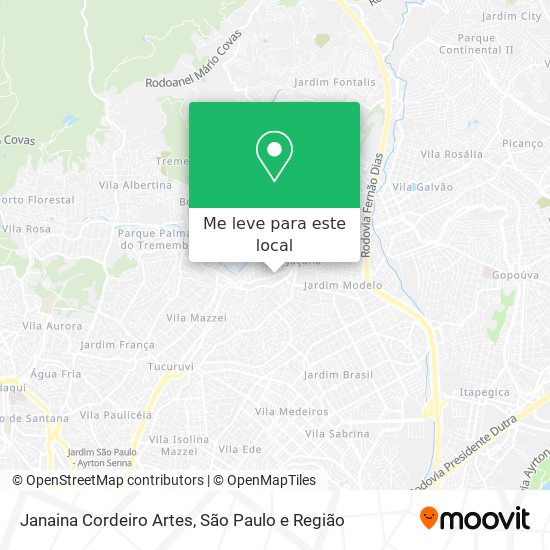 Janaina Cordeiro Artes mapa