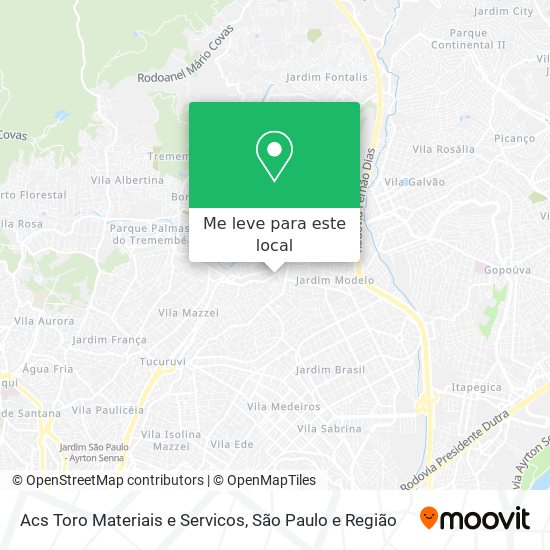 Acs Toro Materiais e Servicos mapa