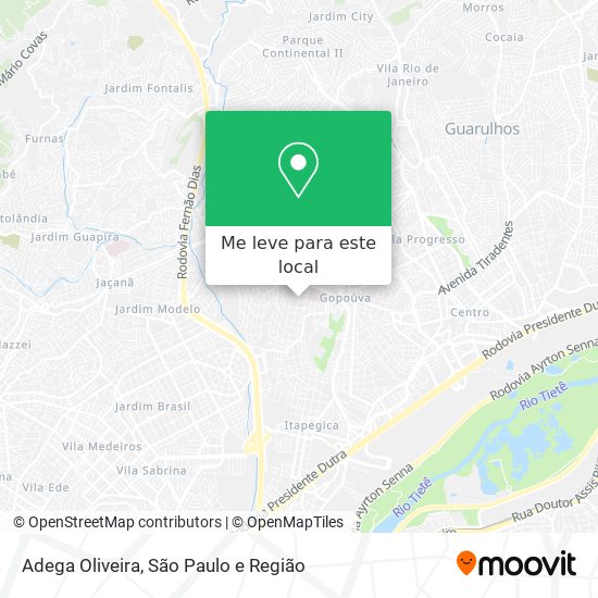 Adega Oliveira mapa