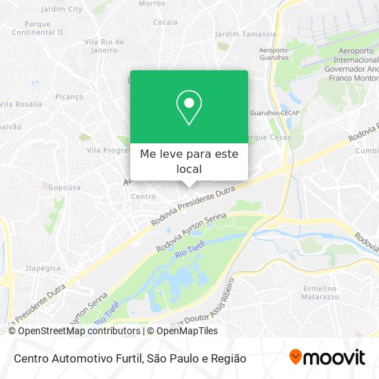 Centro Automotivo Furtil mapa