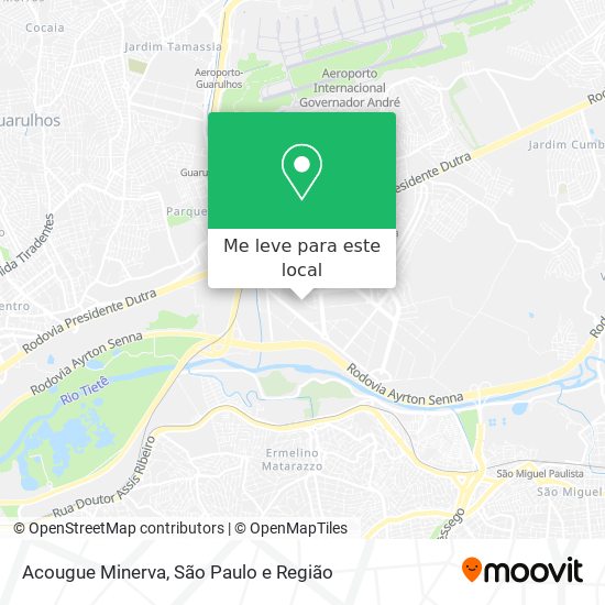 Acougue Minerva mapa