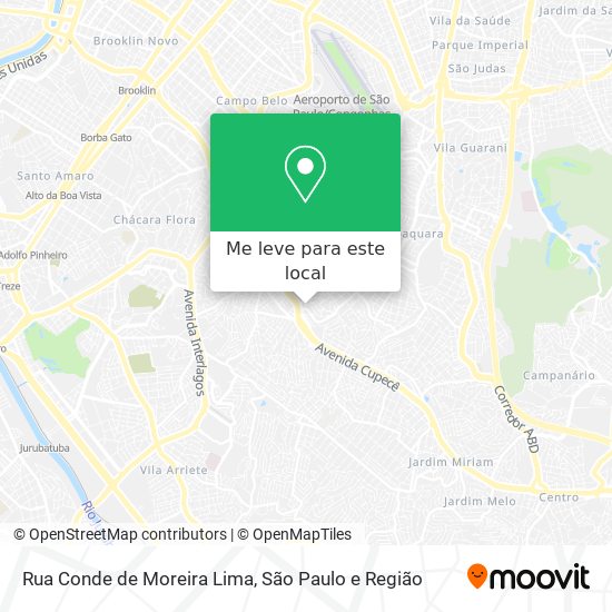 Rua Conde de Moreira Lima mapa