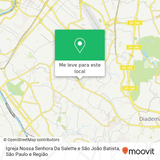 Igreja Nossa Senhora Da Salette e São João Batista mapa