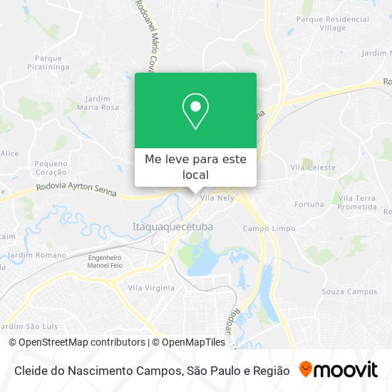 Cleide do Nascimento Campos mapa