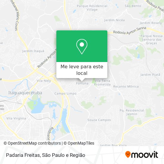 Padaria Freitas mapa