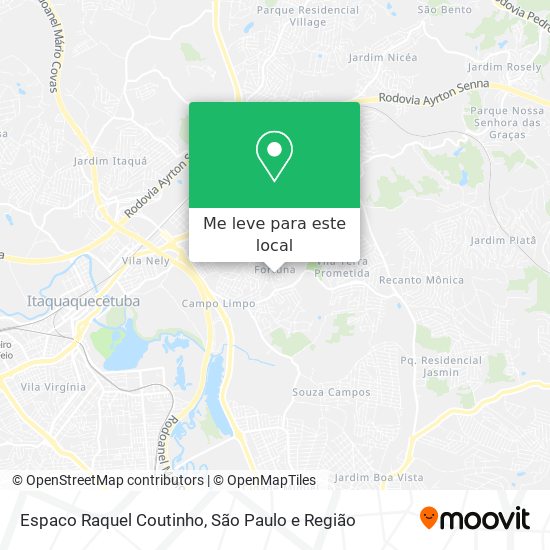 Espaco Raquel Coutinho mapa