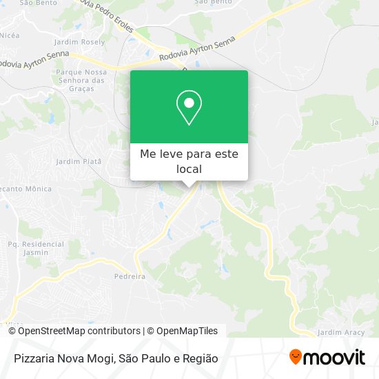 Pizzaria Nova Mogi mapa