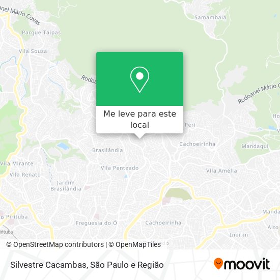 Silvestre Cacambas mapa