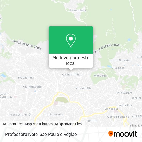 Professora Ivete mapa