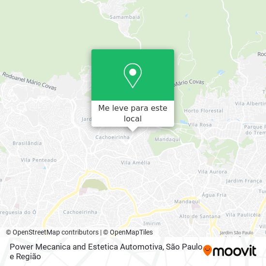 Power Mecanica and Estetica Automotiva mapa