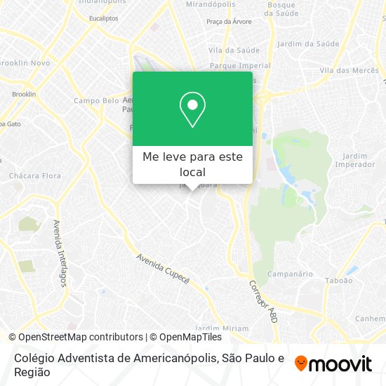 Colégio Adventista de Americanópolis mapa