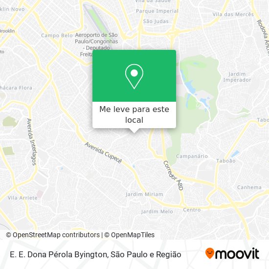 E. E. Dona Pérola Byington mapa