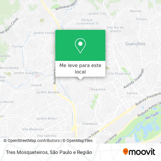 Tres Mosqueteiros mapa