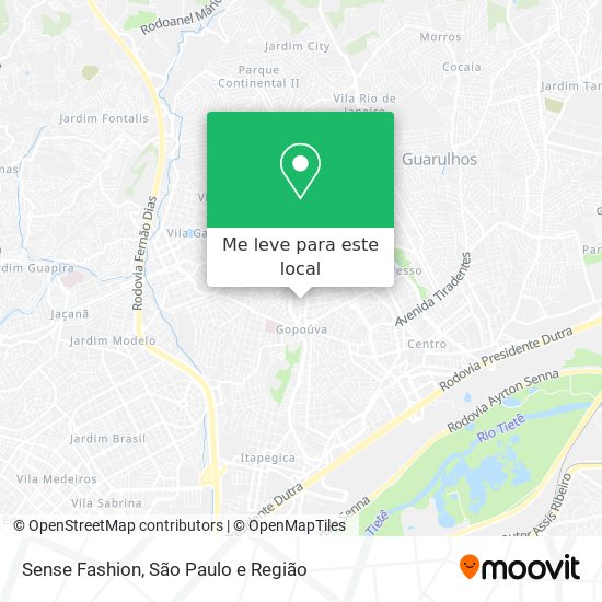 Sense Fashion mapa