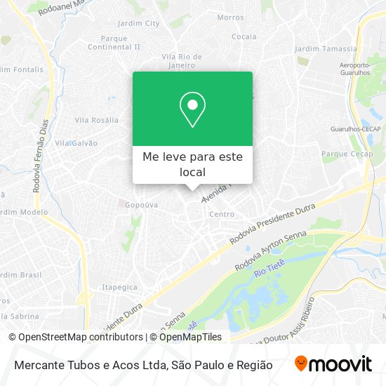 Mercante Tubos e Acos Ltda mapa