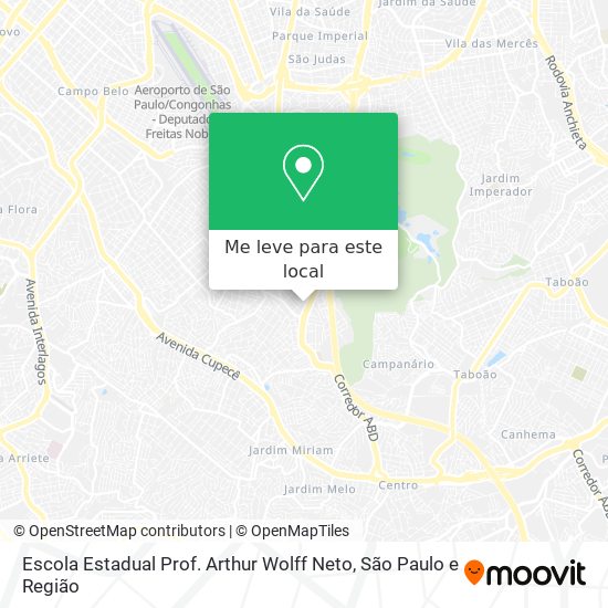 Escola Estadual Prof. Arthur Wolff Neto mapa