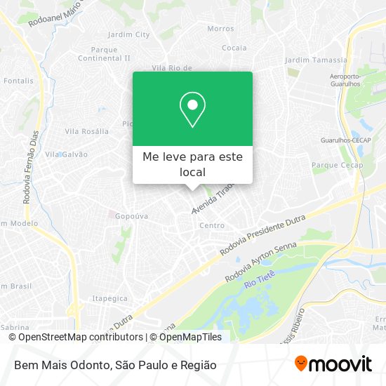 Bem Mais Odonto mapa