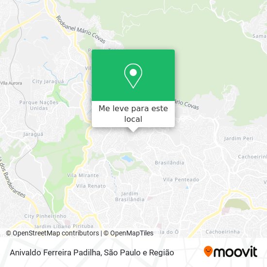 Anivaldo Ferreira Padilha mapa