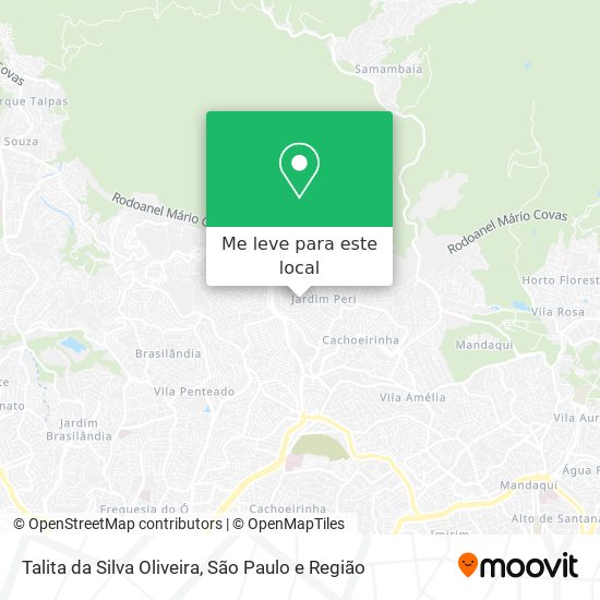 Talita da Silva Oliveira mapa