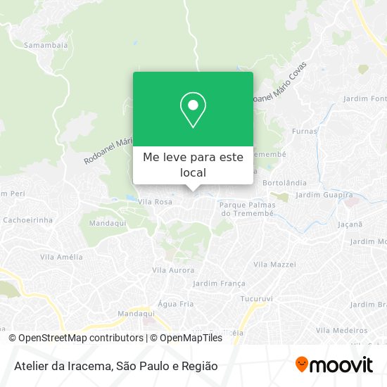 Atelier da Iracema mapa