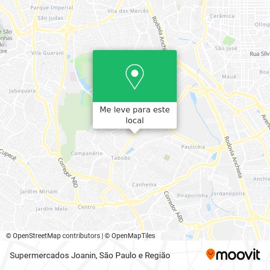 Supermercados Joanin mapa