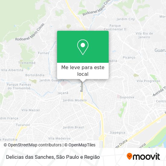 Delicias das Sanches mapa