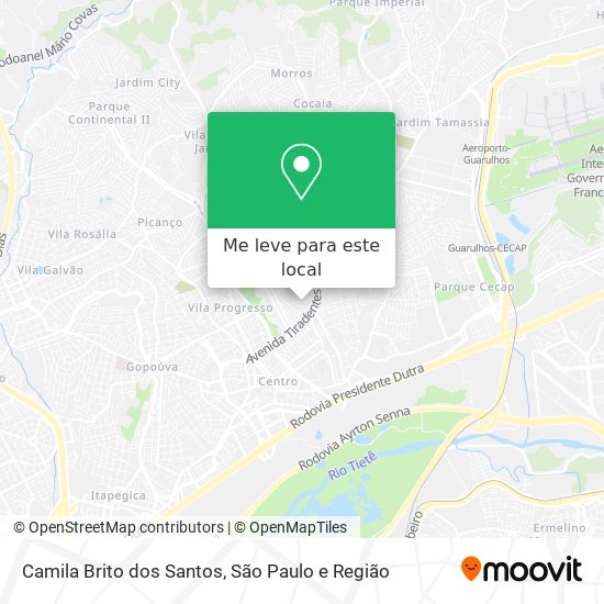 Camila Brito dos Santos mapa