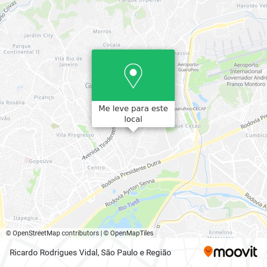 Ricardo Rodrigues Vidal mapa