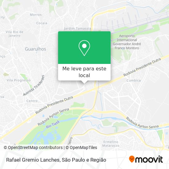 Rafael Gremio Lanches mapa