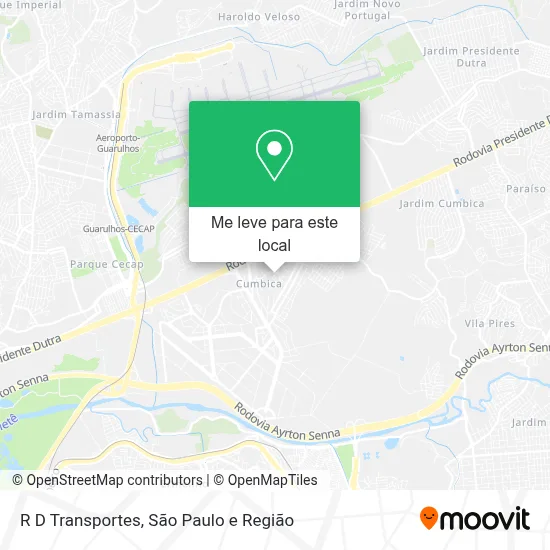 R D Transportes mapa