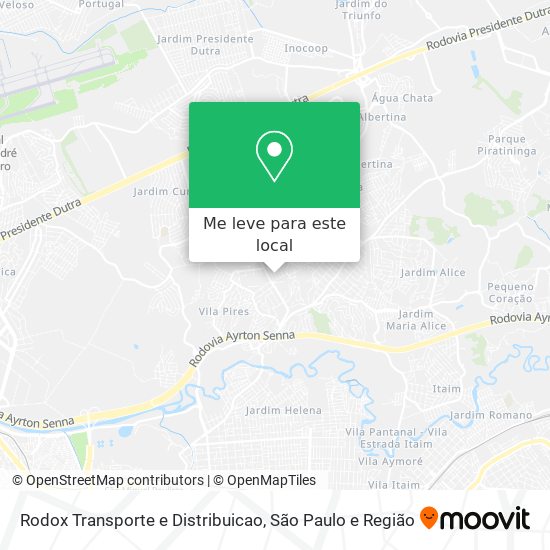 Rodox Transporte e Distribuicao mapa