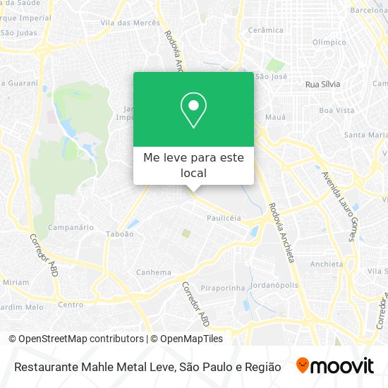 Restaurante Mahle Metal Leve mapa