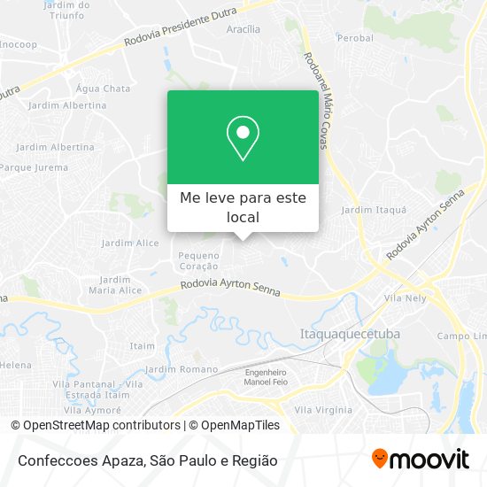 Confeccoes Apaza mapa