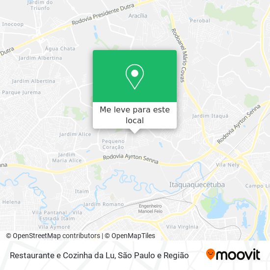 Restaurante e Cozinha da Lu mapa