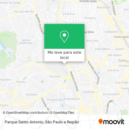 Parque Santo Antonio mapa