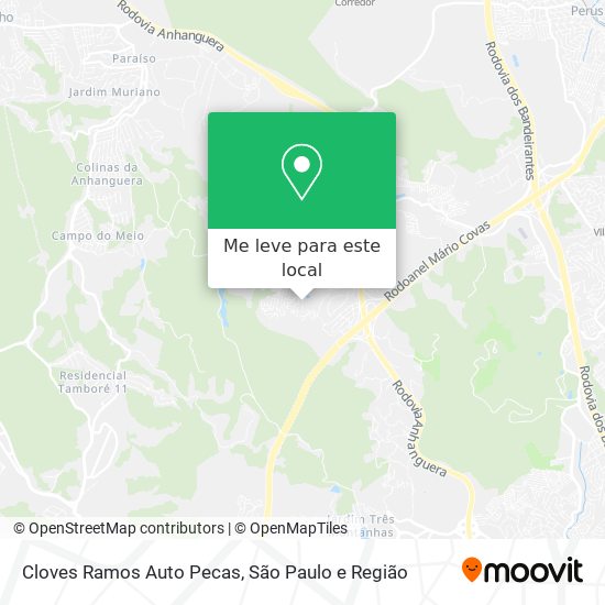 Cloves Ramos Auto Pecas mapa