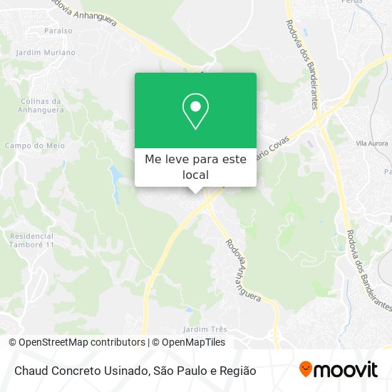 Chaud Concreto Usinado mapa