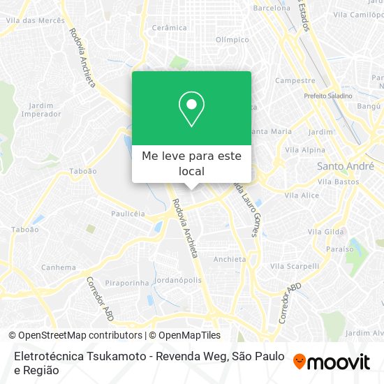 Eletrotécnica Tsukamoto - Revenda Weg mapa