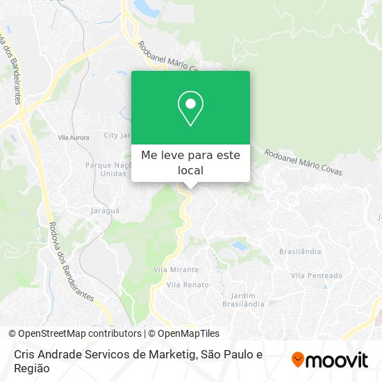 Cris Andrade Servicos de Marketig mapa