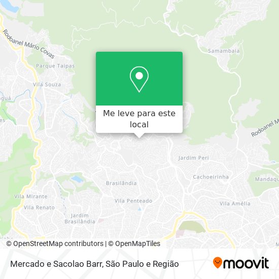 Mercado e Sacolao Barr mapa