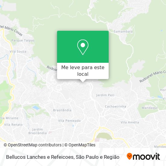 Bellucos Lanches e Refeicoes mapa