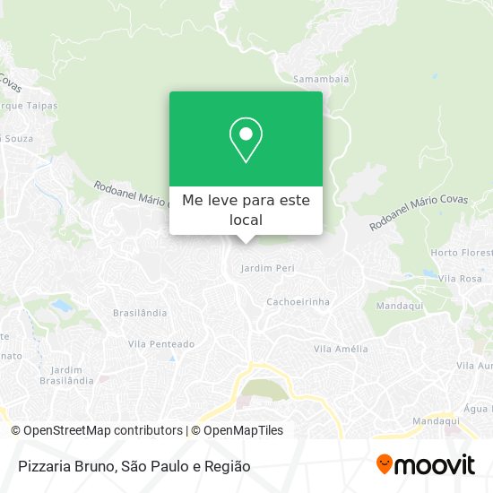 Pizzaria Bruno mapa