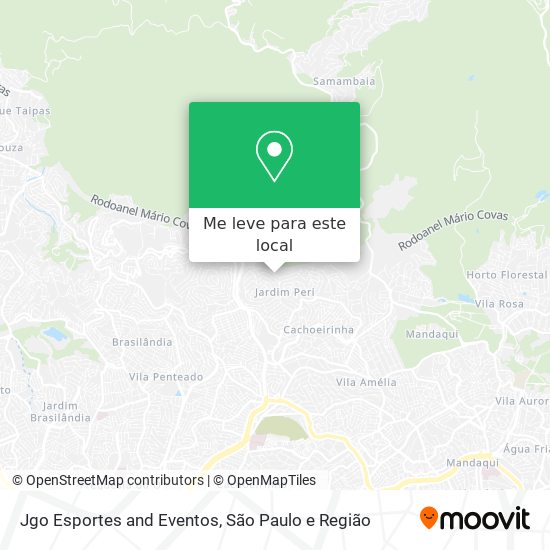 Jgo Esportes and Eventos mapa