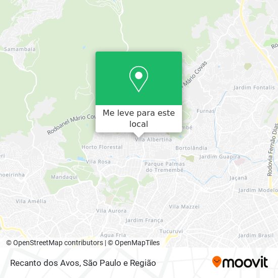 Recanto dos Avos mapa