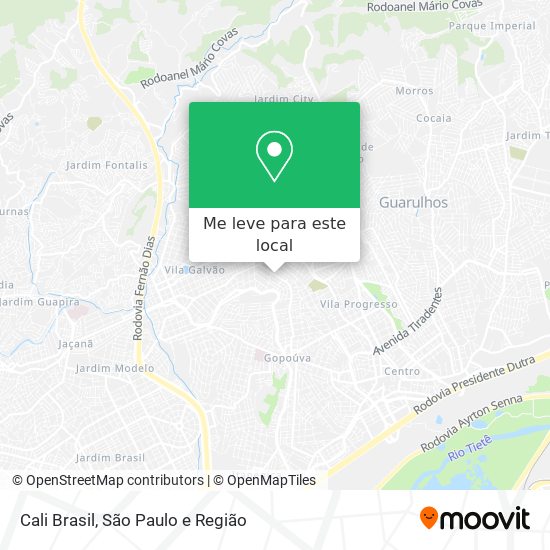 Cali Brasil mapa