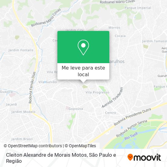 Cleiton Alexandre de Morais Motos mapa