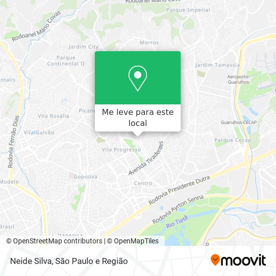 Neide Silva mapa