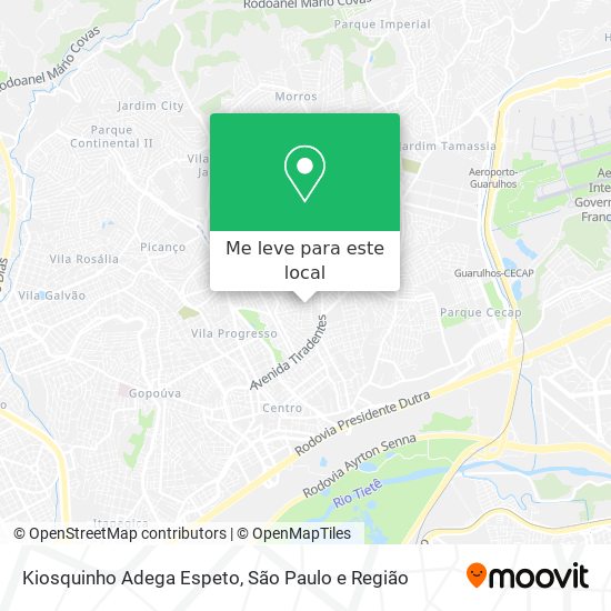 Kiosquinho Adega Espeto mapa