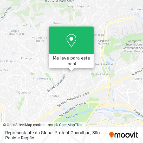 Representante da Global Protect Guarulhos mapa